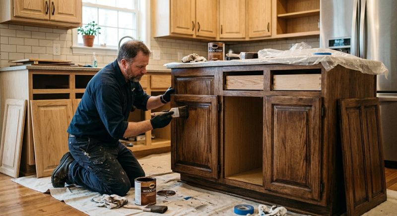 Cabinet Staining Service in Lafayette, IN