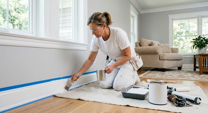 Interior Trim Staining in Wilmington, NC