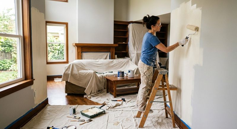 Interior Trim Painting in Wilmington, NC