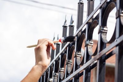 Steel Fence Painting in Waco, TX