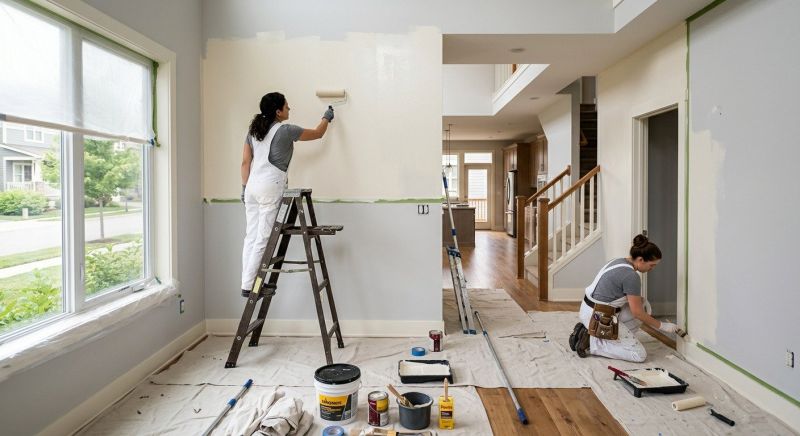 Townhouse Interior Painting in Wilmington, NC